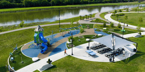 Riverfront Park - Download Free CAD Drawings, BIM Models, Revit, Sketchup, SPECS and more.
